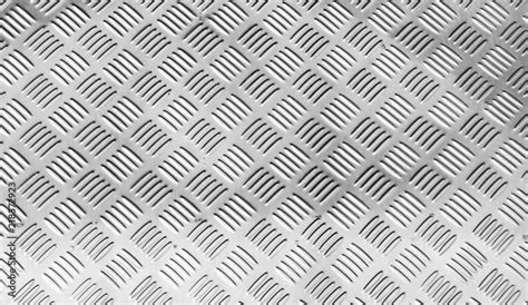 Diamond Checker Plate Metal Texture As Industrial Background Stock