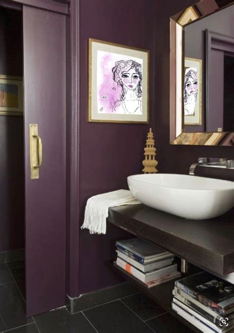 Strong Purple Bathroom Decor Purple Bathrooms Dark Purple Bathroom