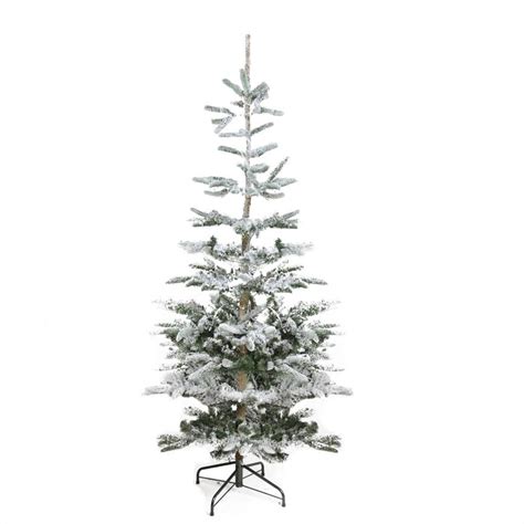 65 Flocked Noble Fir Artificial Christmas Tree Unlit