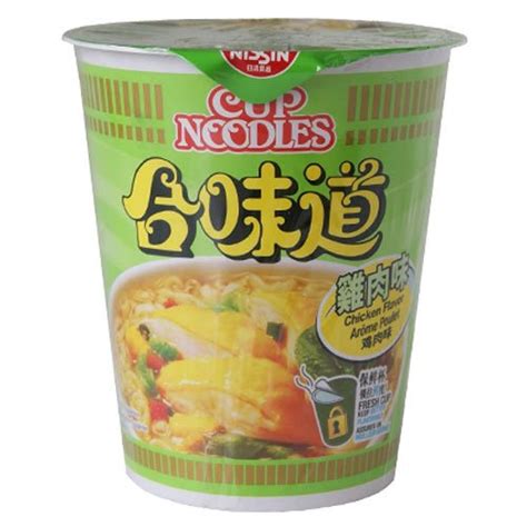 Nissin Chicken Flavour Noodle Cup 74g Approved Food
