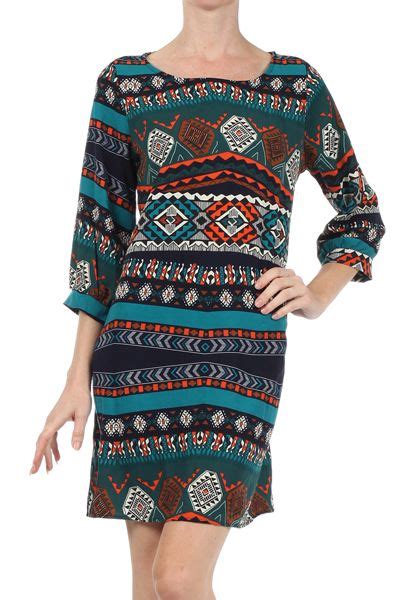Aztec Print Dress Aztec Print Dress Print Clothes Long Sleeve Dress