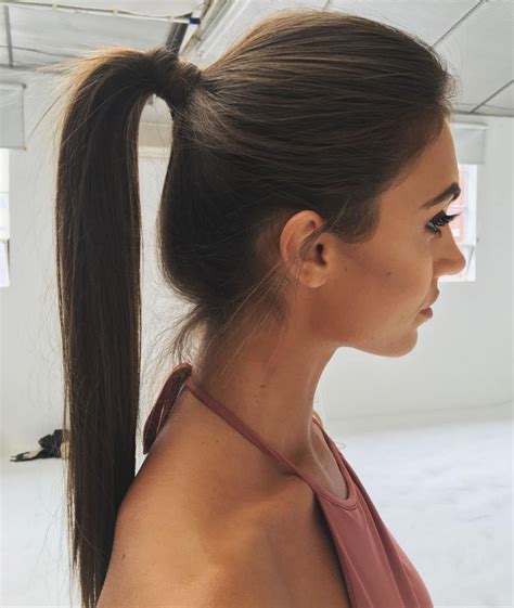 Ponytail For Fine Straight Hair Straight Ponytail Hairstyles Short