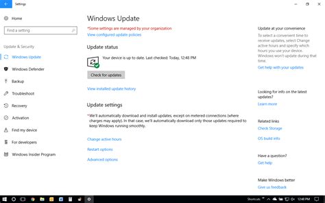 Windows Update Some Settings Are Managed By Your Organization