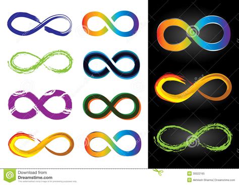Eight Different Infinity Symbols - Vector Royalty Free Stock Photo ...