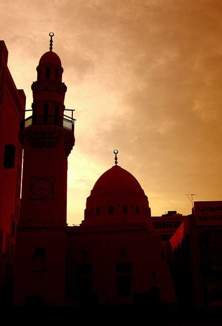 Waiting The Sun Behind Beautiful Mosques Masjid Ferry Building San