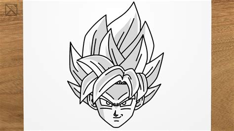 How To Draw GOKU BLUE Dragon Ball Super Step By Step EASY YouTube