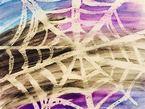 Watercolor Resist Glitter Spider Web Art Glitter On A Dime