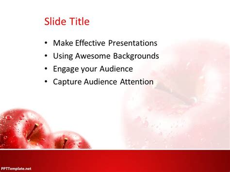 0031 Apple Ppt Template 3 Ppt Template