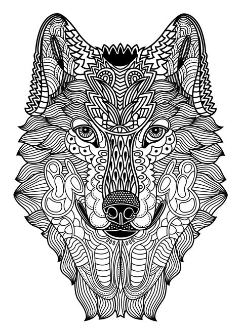 Wild Animal Coloring Pages For Adults Many Children