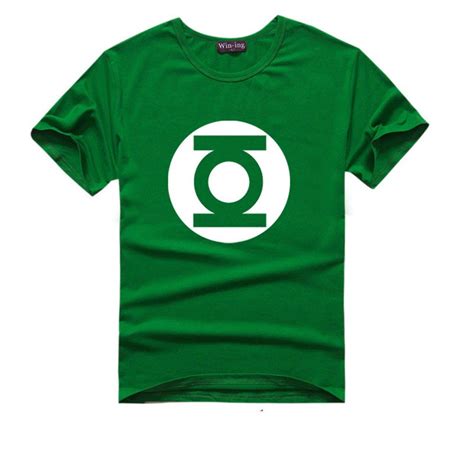 The Big Bang Theory T Shirt Sheldon Cooper Super Hero Green Lantern