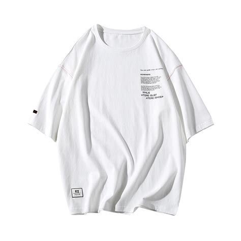 Men cotton t shirts 2019 Men Summer streetwear white T-shirt mens ...