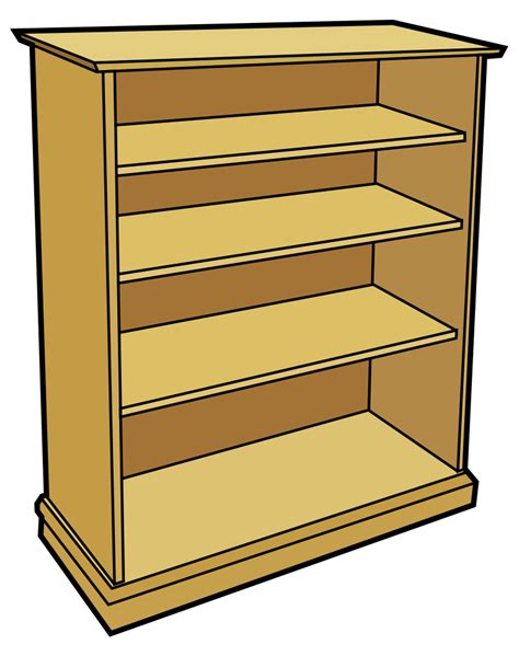 Onlinelabels Clip Art Wooden Bookcase