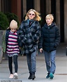 Naomi Watts bundles up in checked coat as she enjoys chilly stroll with ...