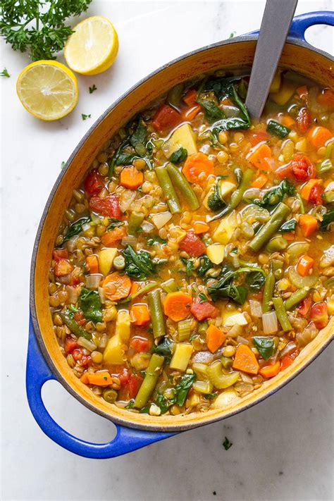 Hearty Vegan Lentil Soup A Delicious 1 Pot Soup Recipe