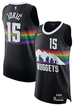 This great birthday present is my own denver nuggets jersey that features the skyline city rainbow style. Denver Nuggets Nikola Jokic Nike City Edition Rainbow Jersey M 44 NWT AUTHENTIC | eBay
