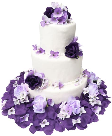 Raspaw Wedding Cake With Real Flowers Decoration