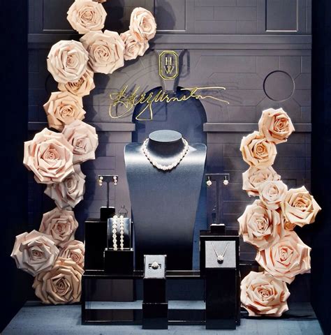 Brilliance Is Full Bloom At The House Of Harry Winston Window Display