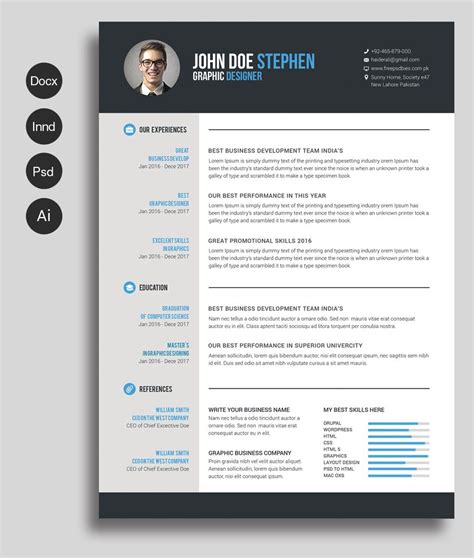This resume template is one of the best options which you can easily download and customize to also your can simply search for fresher resume format download in ms word or simple resume format download in ms word. Free Ms.Word Resume and CV Template — Free Design ...