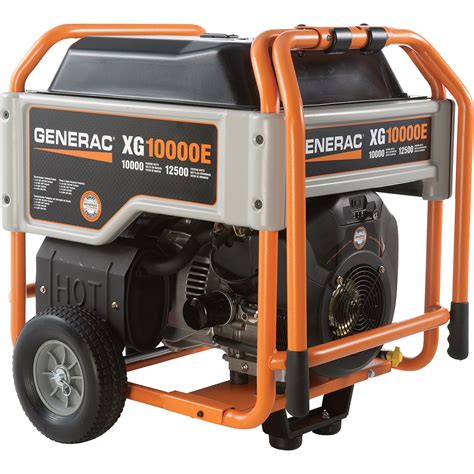 Generac Xg10000e Portable Generator — 12500 Surge Watts 10000 Rated