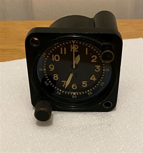 Vintage Waltham Aircraft Mechanical Aviation Military Clock Type A 13a1