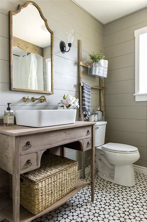 20 Cozy And Beautiful Farmhouse Bathroom Ideas Homemydesign