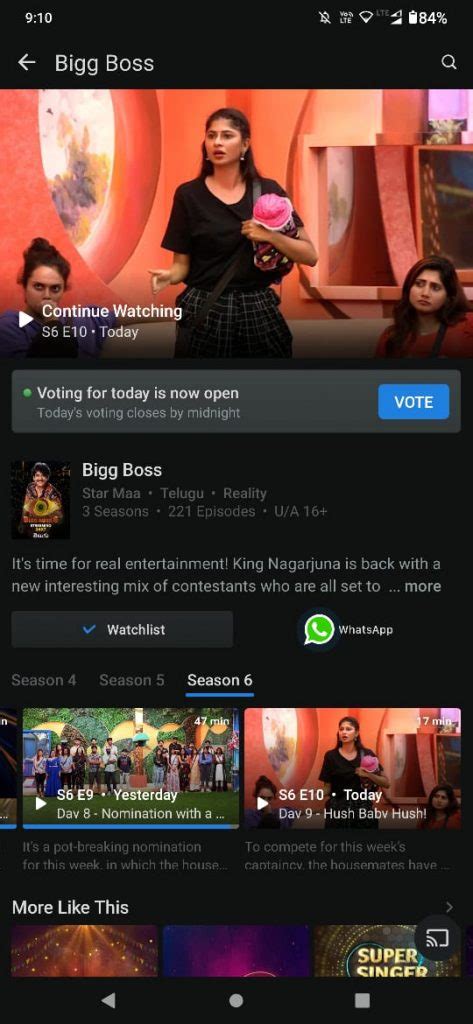 How To Vote For Bigg Boss Telugu On Hotstar Studybizz Bigg Boss