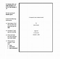 Cover Page Mla Format Template
