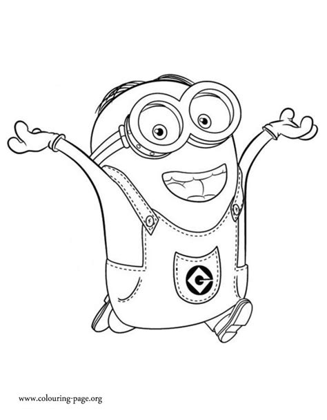 Minion kevin coloring page from minions category. Minions - Minion Dave coloring page | Kleurplaten ...