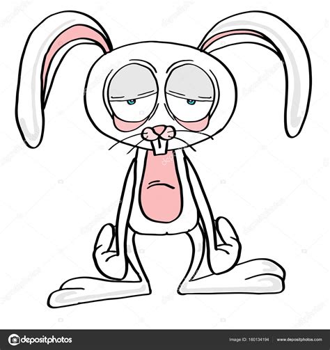 Pictures Cute Bunnies To Draw Cute Rabbit Tired Illustration