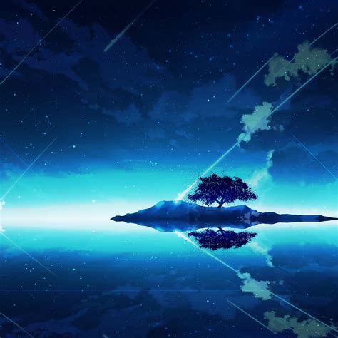Anime Scenery Night Sky Clouds Horizon 4k 127 Wallpaper Pc Desktop