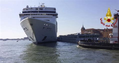 Venice Cruise Ship Crash Four Injured As Msc Opera Liner Hits Dock And