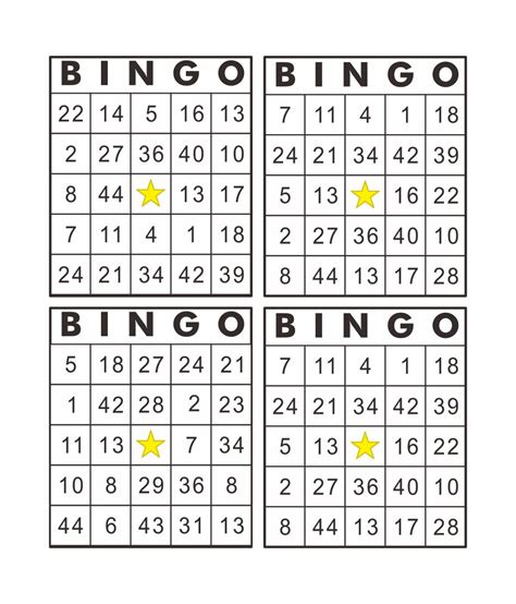 Free Printable Bingo Cards If You Want Bingo Hall Style Cards You