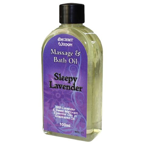 Sleepy Lavender Massage Oil Zoom Health