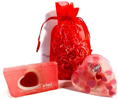 Sweetheart Glycerin Soap Set Includes 2 Primal Elements Soap Bars