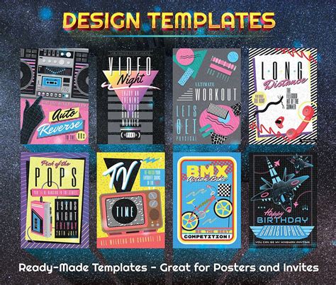 The Complete 1980s Graphics Bundle Wings Art Vintage