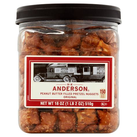 Hk Anderson Peanut Butter Filled Pretzel Nuggets 18 Ounces Moms Priority