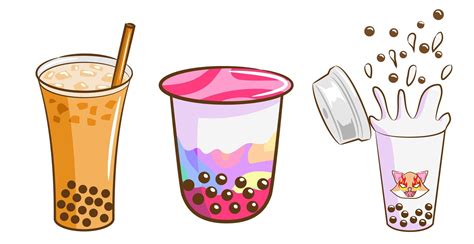 It's a drink originally from taiwan that has become popular all over the world. Bubble Tea Set - Download Free Vectors, Clipart Graphics & Vector Art