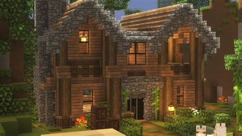 Check out these 12 minecraft house ideas! House in the forest | Minecraft cabin, Easy minecraft ...