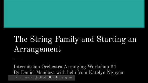 In this episode we explore how to write an orchestral sketch. Intermission Orchestra Arranging Workshop #1 - The String Family and Starting an Arrangement ...