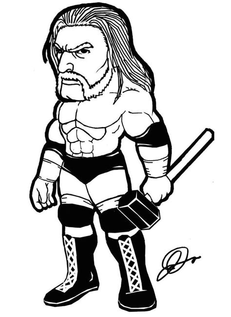 Paw patrol coloring pages for kids 51842. Wwe Triple H Coloring Pages - Coloring Home