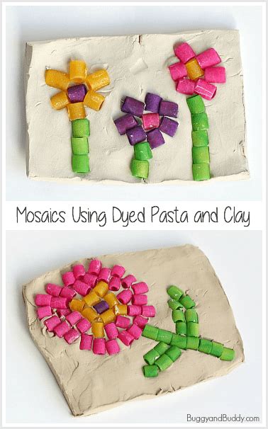 Pasta Mosaic Art Project For Kids Buggy And Buddy
