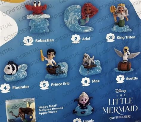 2023 Disneys Little Mermaid Mcdonalds Happy Meal Complete Set Of 8 Toys Sealed 2999 Picclick