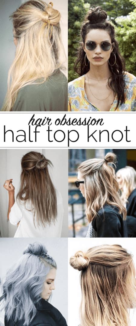 Half Top Knot Ideas For Hair Lemonpeony