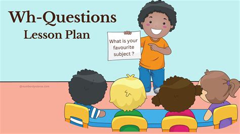 Printable Wh Questions Lesson Plan Pdf Included Number Dyslexia