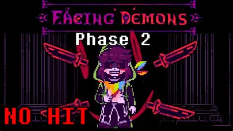 [언더테일 팬게임]스토리쉬프트 페이싱데몬 페이즈 2 노히트 Storyshift Facing Demons Phase 2 No Hit Youtube