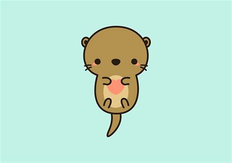 Cute Otter By Peppermintpopuk Redbubble Otters Cute Cute Otters