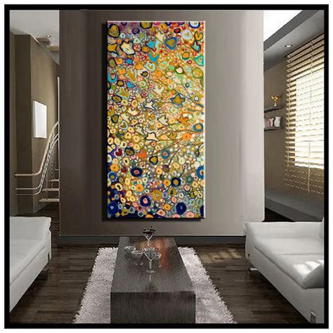 Large Single Abstract Flower Cheap Huge Vertical Oil Painting On Canvas