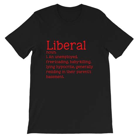 Liberal Definition Short Sleeve T Shirt Etsy