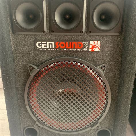 Gem Sound Dj120 12in 2 Way Pa Speaker Pair Evolution Music