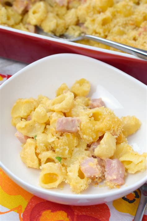 Baked Macaroni And Cheese With Ham Who Needs A Cape